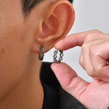 Weaving Hoop Earrings