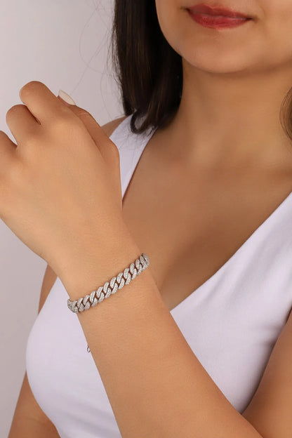 Moissanite Link Bracelet