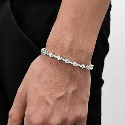 Iced Out Cubic Zirconia Tennis Bracelet